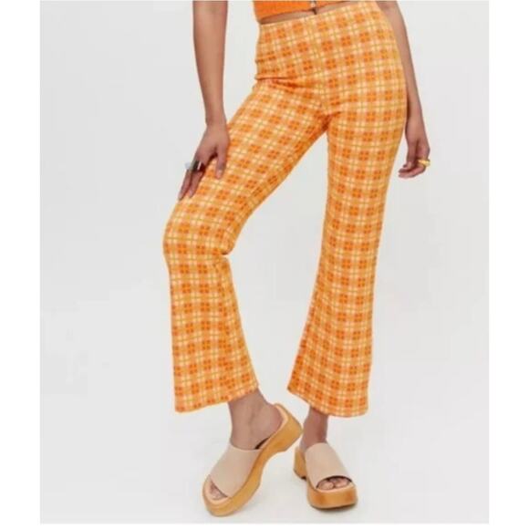 Urban Outfitters Pants - Urban Outfitters 70’s Retro Plaid Flare Pants